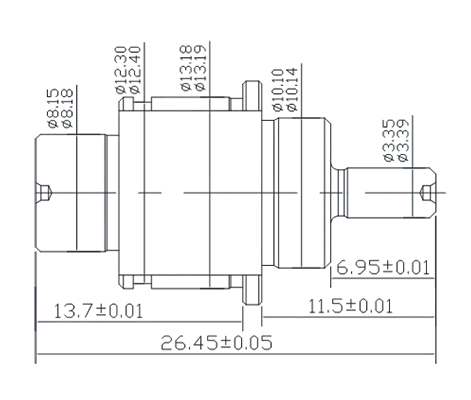 12V Caulk ഗൺ ഭാഗങ്ങൾ S45C des img