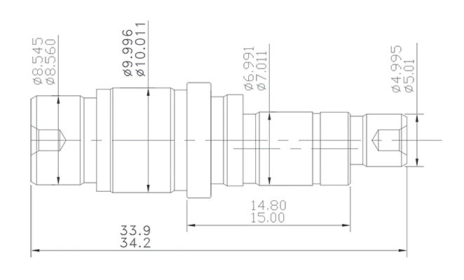 Excentric Shaft, 40Cr, Transmission Shaft