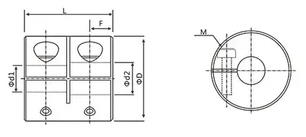 JWC Алюминийи баланд Rigidity Coupling Rigid Coupling чоҳи