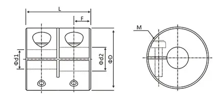 JWCG SUS304 Babban Rigidity Tsararriyar Maɗaukakin Maɗaukaki Shaft Coupling